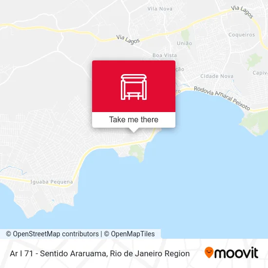 Ar I 71 - Sentido Araruama map