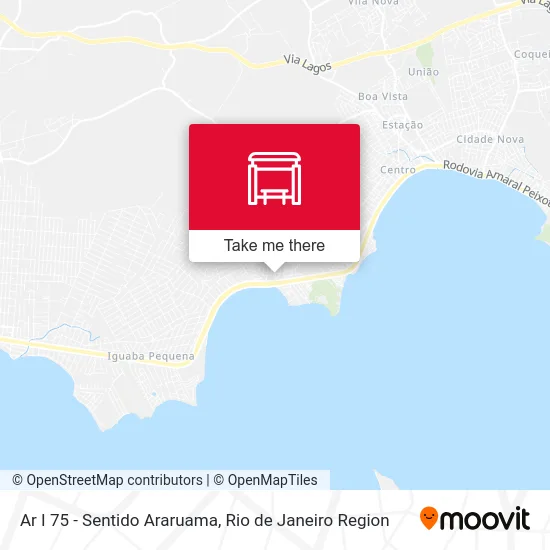 Ar I 75 - Sentido  Araruama map
