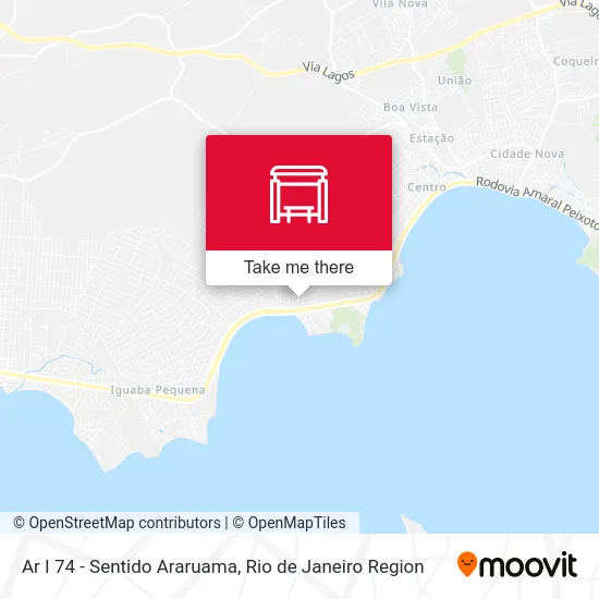 Ar I 74 - Sentido Araruama map