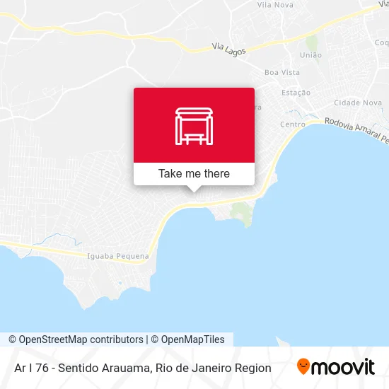 Ar I 76 - Sentido Arauama map