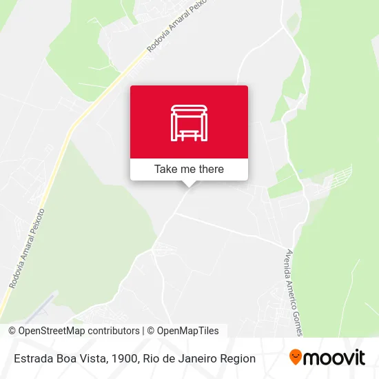 Estrada Boa Vista, 1900 map