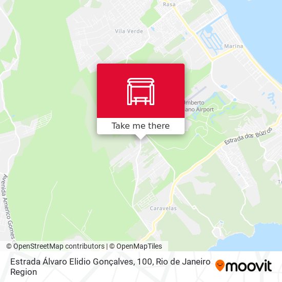 Estrada Álvaro Elidio Gonçalves, 100 map