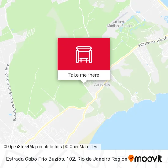 Estrada Cabo Frio Buzios, 102 map