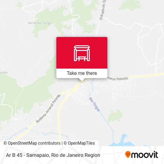 Ar B 45 - Samapaio map