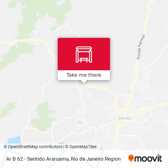 Ar B 62 - Sentido Araruama map