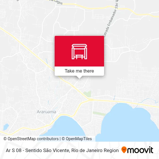 Ar S 08 - Sentido São Vicente map