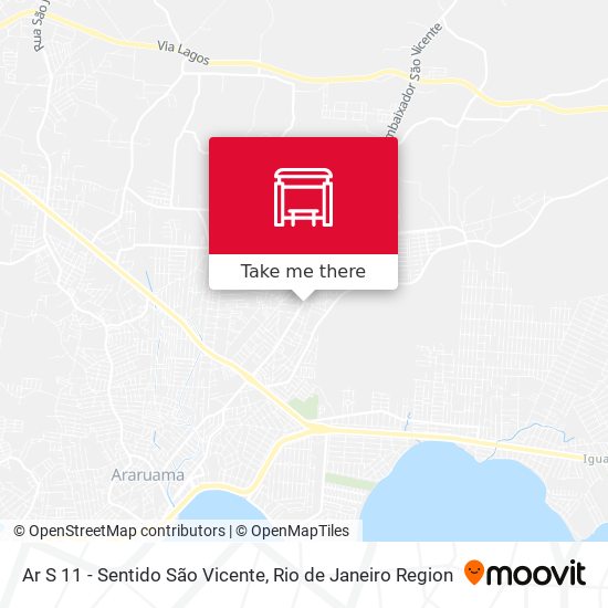 Mapa Ar S 11 - Sentido São Vicente