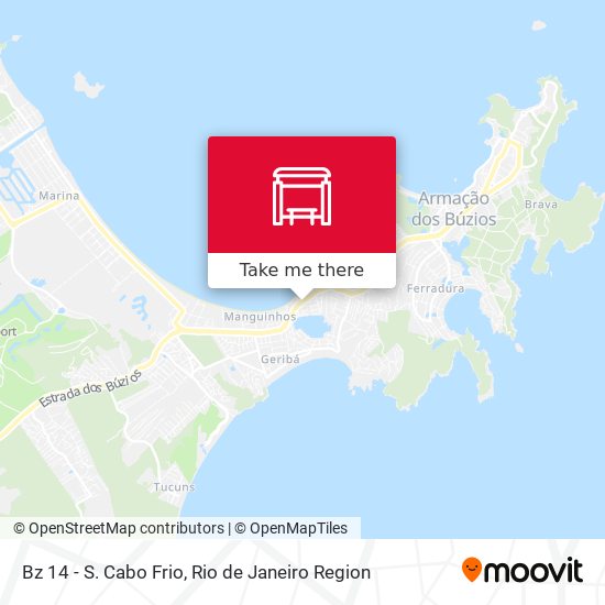 Bz 14 - S. Cabo Frio map