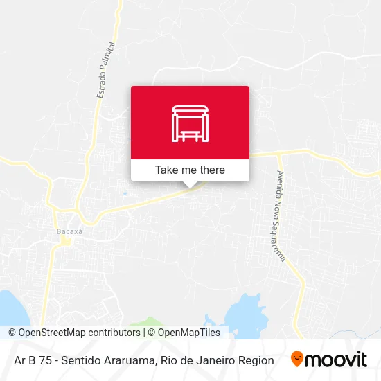 Ar B 75 - Sentido Araruama map