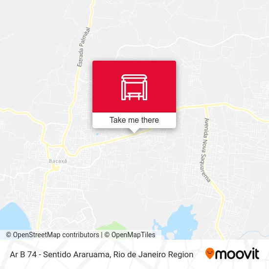 Ar B 74 - Sentido Araruama map