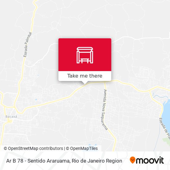 Ar B 78 - Sentido Araruama map