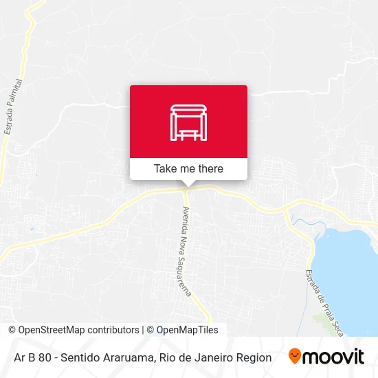 Ar B 80 - Sentido Araruama map