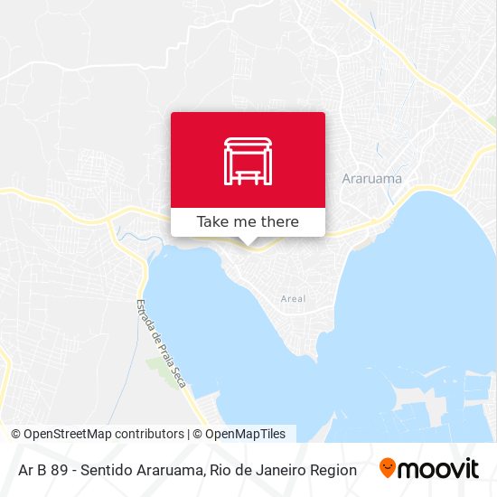 Mapa Ar B 89 - Sentido Araruama