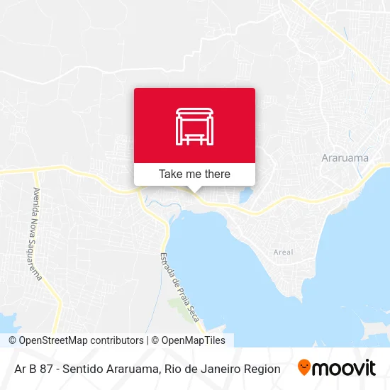 Ar B 87 - Sentido Araruama map