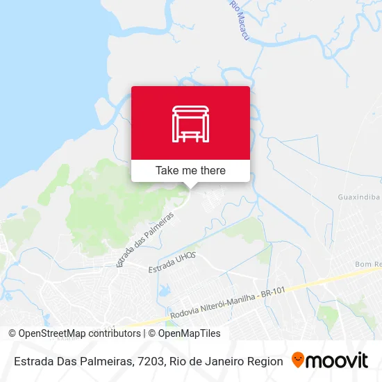 Estrada Das Palmeiras, 7203 map
