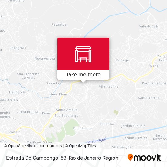 Estrada Do Cambongo, 53 map