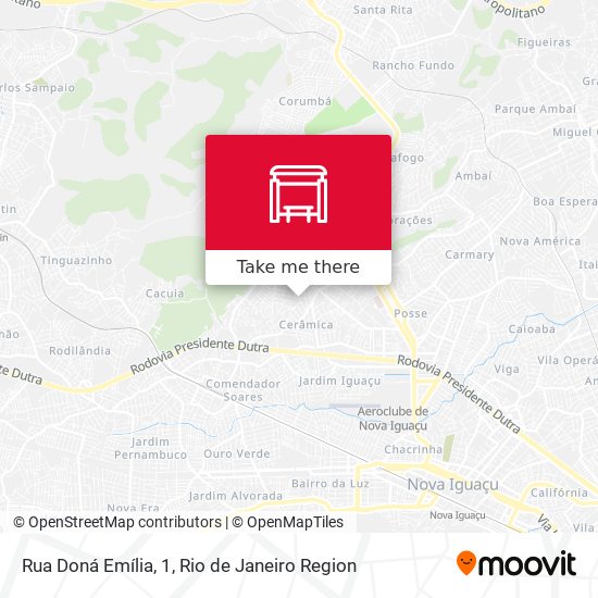 Rua Doná Emília, 1 map