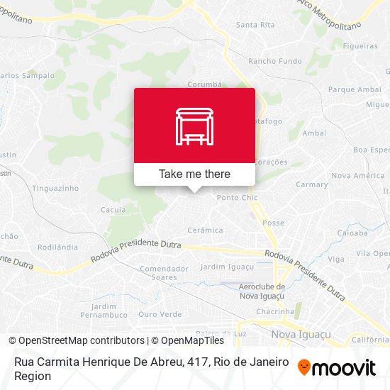 Rua Carmita Henrique De Abreu, 417 map