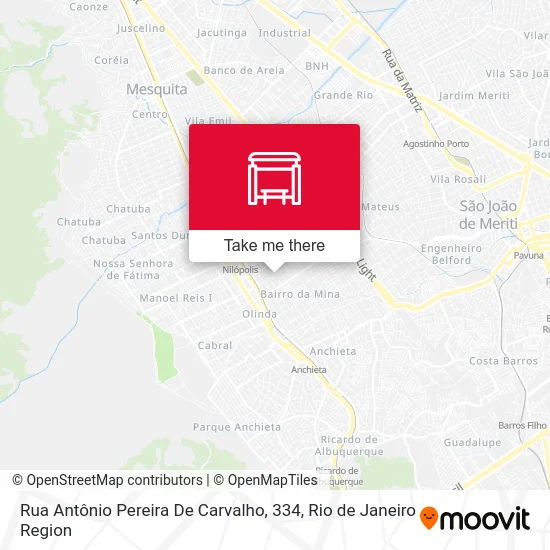 Rua Antônio Pereira De Carvalho, 334 map