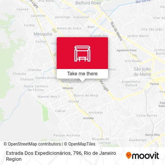 Estrada Dos Expedicionários, 796 map