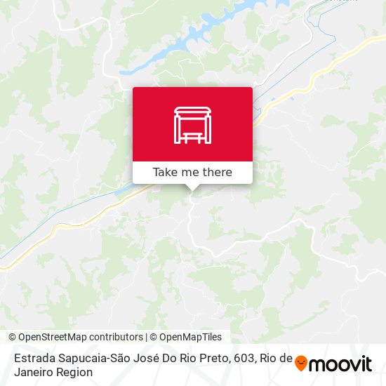 Estrada Sapucaia-São José Do Rio Preto, 603 map