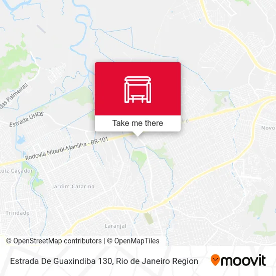 Estrada De Guaxindiba 130 map