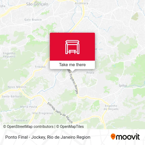 Ponto Final - Jockey map