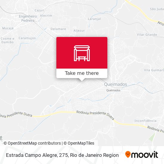 Estrada Campo Alegre, 275 map
