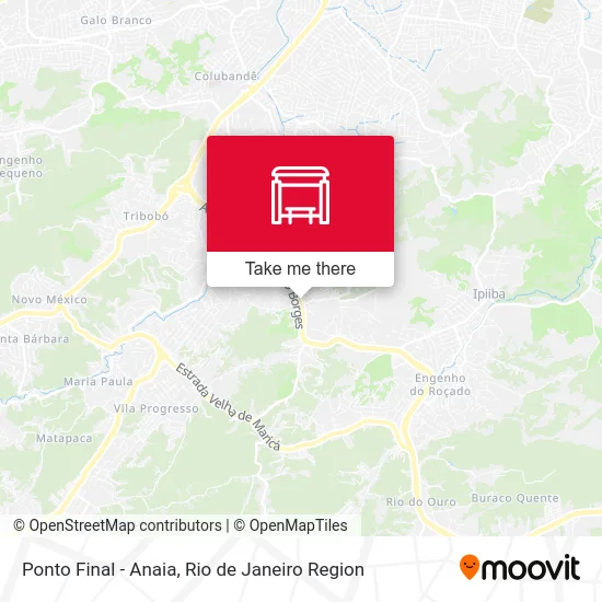 Ponto Final - Anaia map