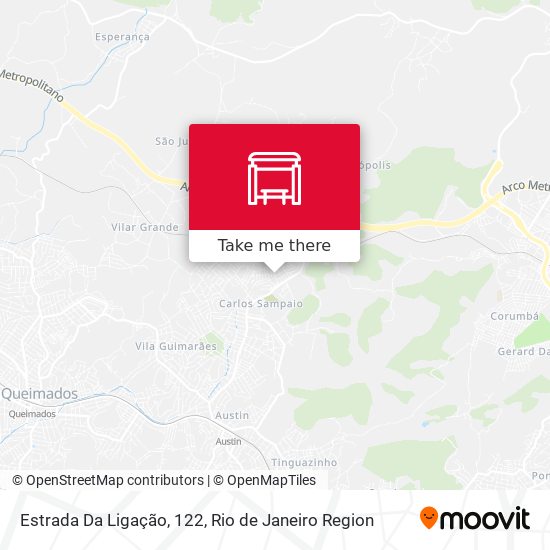 Estrada Da Ligação, 122 map
