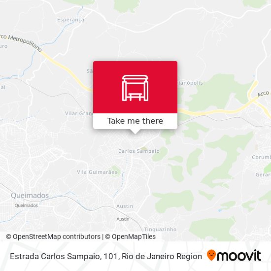 Estrada Carlos Sampaio, 101 map