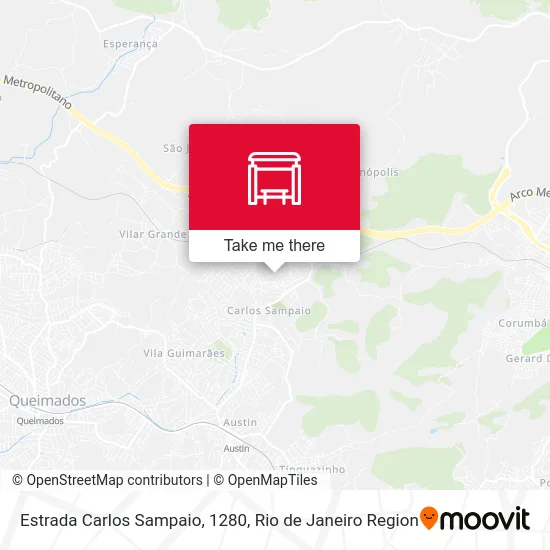 Estrada Carlos Sampaio, 1280 map