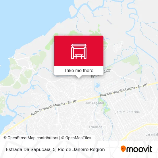 Estrada Da Sapucaia, 5 map