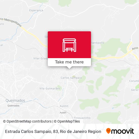 Estrada Carlos Sampaio, 83 map