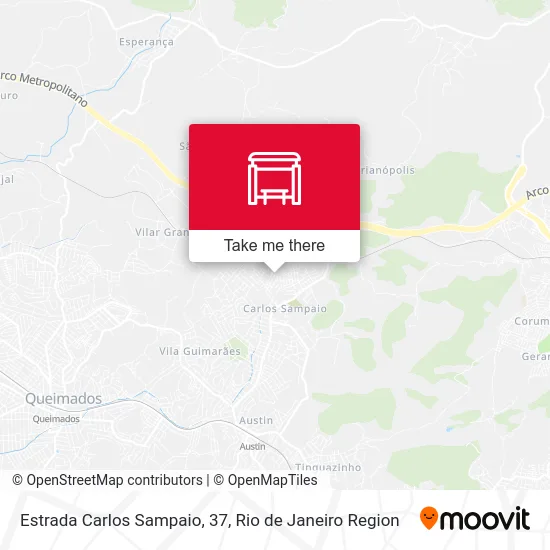 Estrada Carlos Sampaio, 37 map