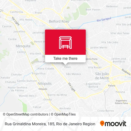 Rua Grinaldina Moreira, 185 map