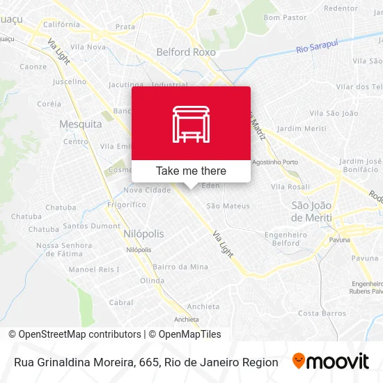 Rua Grinaldina Moreira, 665 map