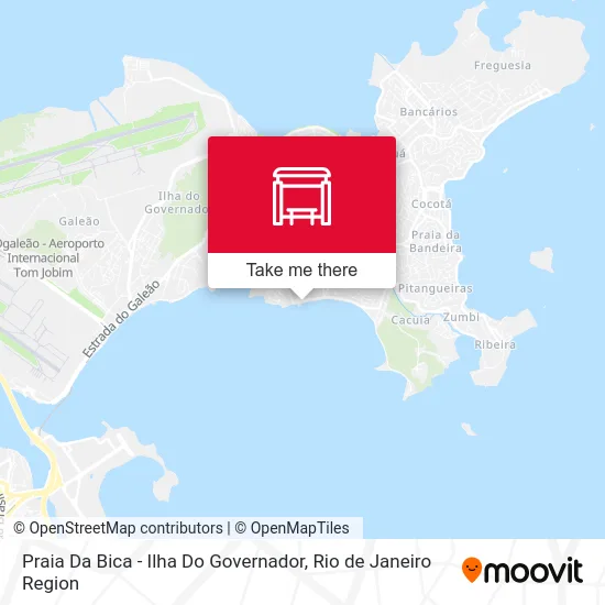 Praia Da Bica - Ilha Do Governador map