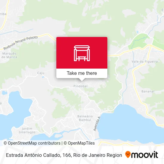 Estrada Antônio Callado, 166 map