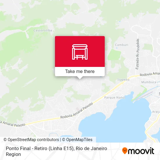 Ponto Final - Retiro (Linha E15) map