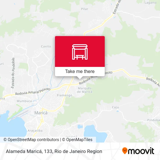 Alameda Maricá, 133 map