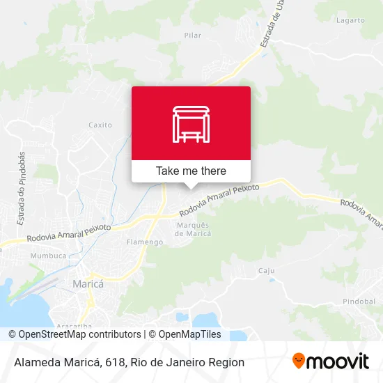 Alameda Maricá, 618 map