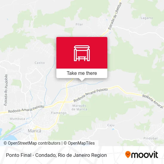 Ponto Final - Condado map