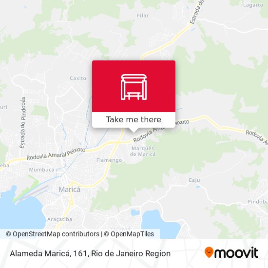 Alameda Maricá, 161 map