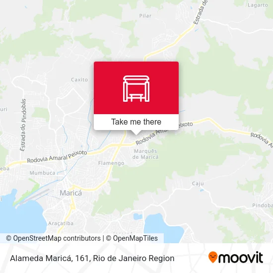 Alameda Maricá, 161 map