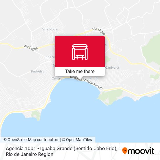 Mapa Agência 1001 - Iguaba Grande (Sentido Cabo Frio)