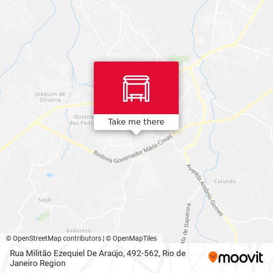 Rua Militão Ezequiel De Araújo, 492-562 map