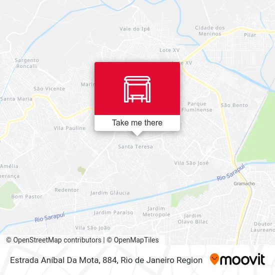 Estrada Aníbal Da Mota, 884 map