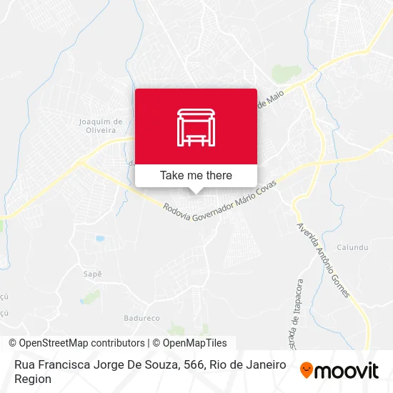 Rua Francisca Jorge De Souza, 566 map