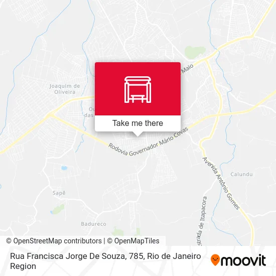 Rua Francisca Jorge De Souza, 785 map